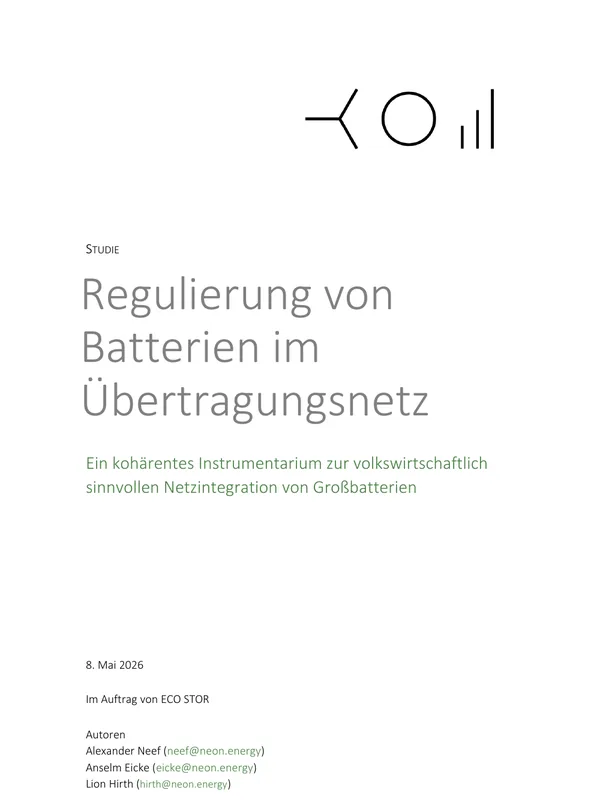 Regulation of large-scale batteries