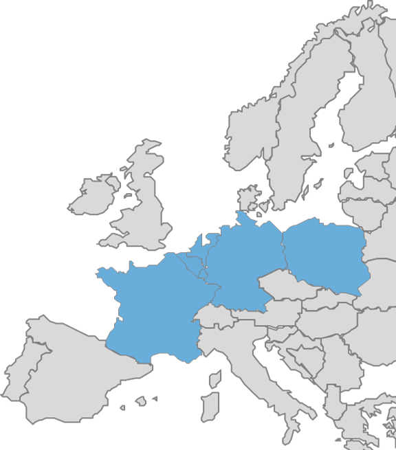 Model region: north-west Europe
