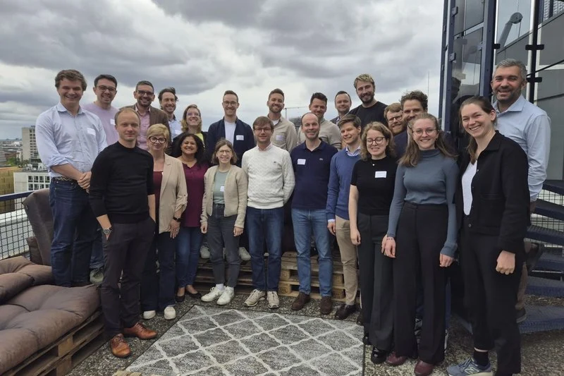 Course group on the rooftop terrace