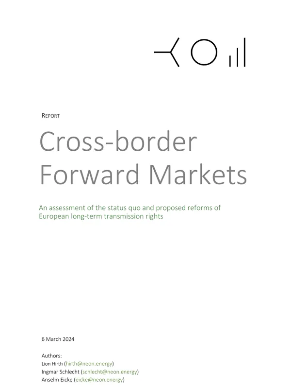 Cross-border forward markets