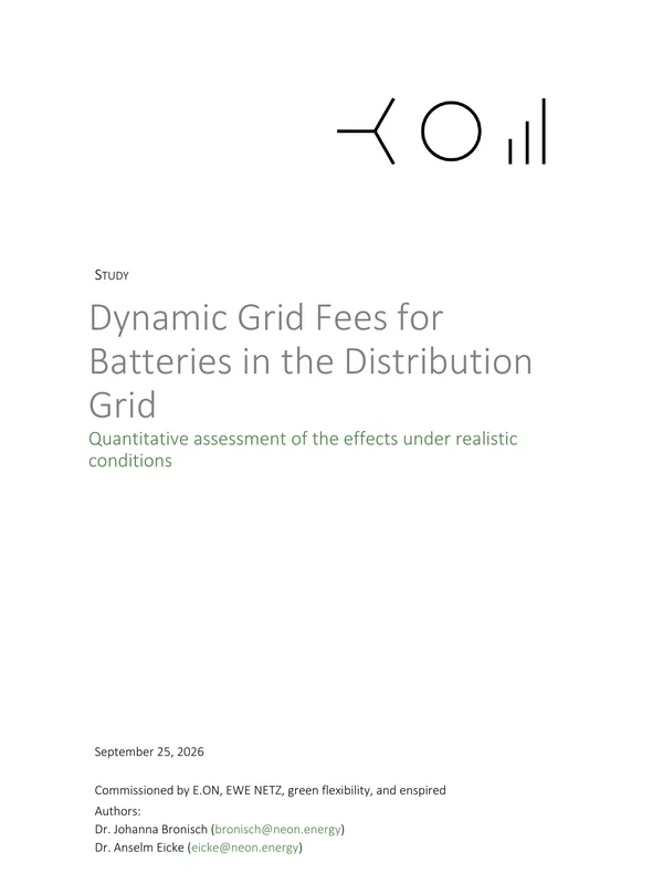 Grid Fees for Batteries