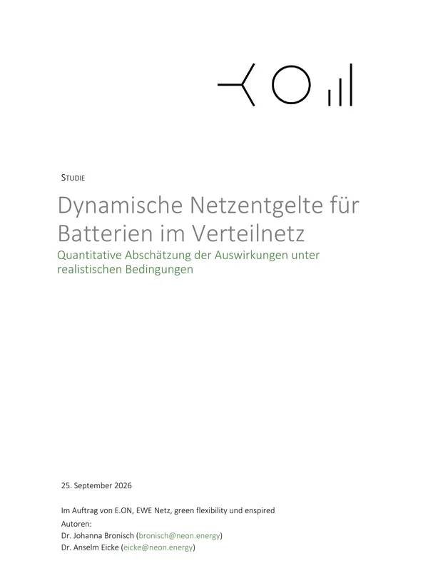 Netzentgelte für Batterien